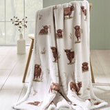 Argos Catherine Lansfield Angus Highland Cow Throw Blanket White 170x130cm- Buy online at McGrocer