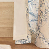 Habitat blue botanical eyelet curtains 117x137cm (British brand)