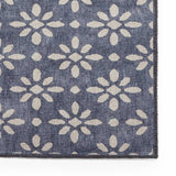 Think Rugs flatweave runner coral floral blue 61x170cm - British product