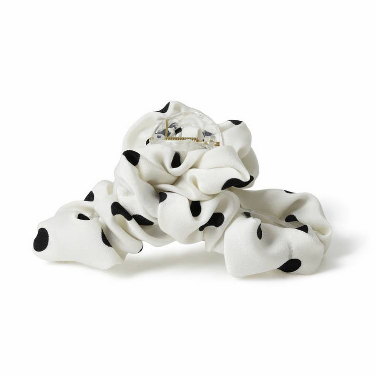 Freedom ruched polka dot hair claw - British product