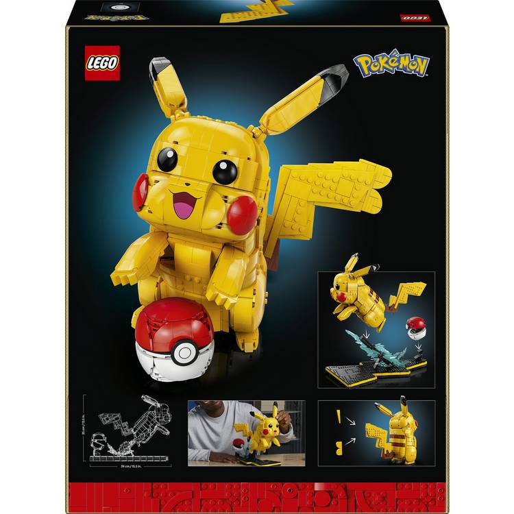 LEGO Pikachu and Poké Ball building set 2050 pieces, imported from the UK