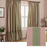 Argos Wylder Birdie Stripe Pencil Pleat Curtains - Pink & Green - 117x137cm- Buy online at McGrocer