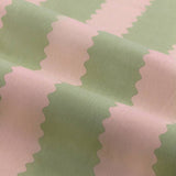 Wylder Birdie Stripe curtains pink and green 117x137cm (British brand)