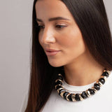 Revere black gold nugget bead necklace 45cm (British brand)