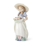 Harrods Lladró Bountiful Blossoms Porcelain Figurine, 24cm- Buy online at McGrocer