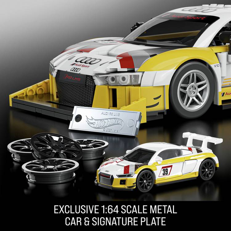 Mattel Brick Shop Hot Wheels '15 Audi R8 LMS building set (British brand)