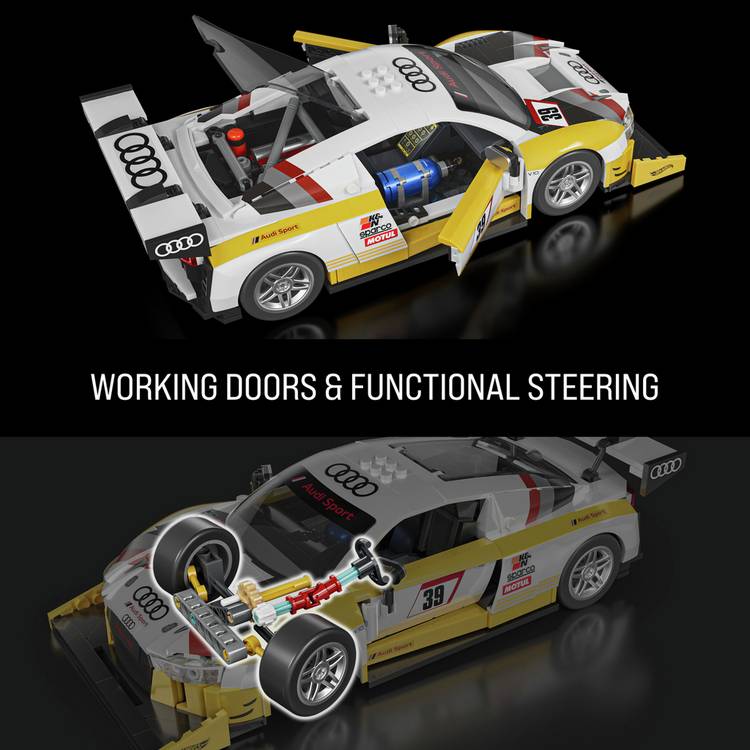 Mattel Brick Shop Hot Wheels '15 Audi R8 LMS building set (British brand)