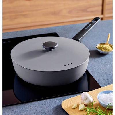 Argos Morphy Richards 28cm Forged Aluminium Saute Pan - Grey- Buy online at McGrocer