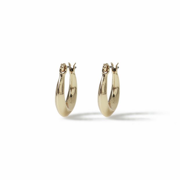 Freedom gold-tone mini hoop earrings 20mm, UK version