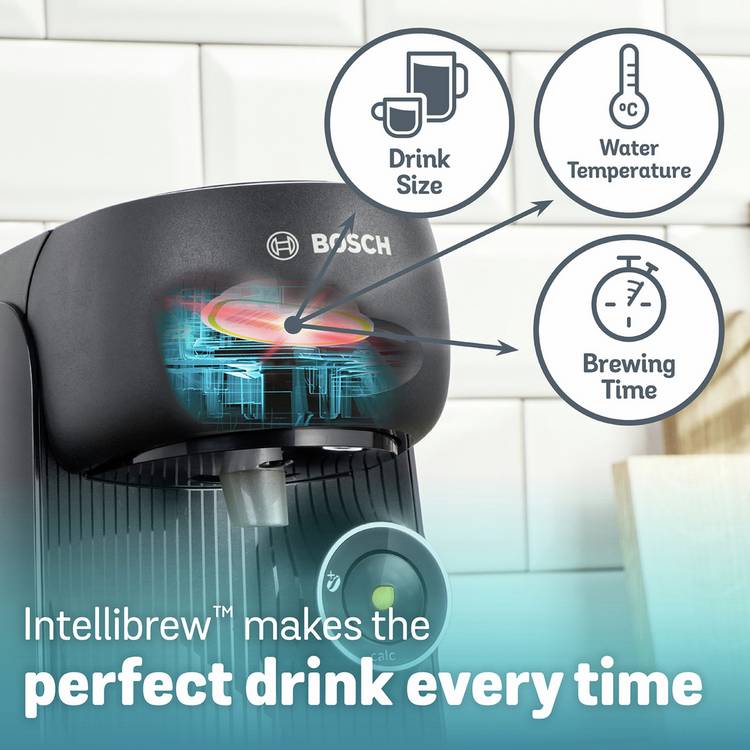 Tassimo Finesse Friendly pod coffee machine black, UK version