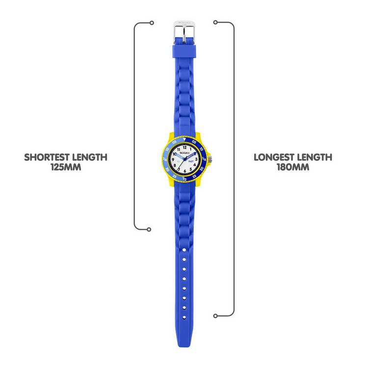Tikkers Kids Blue Time Teacher Watch silicone strap - British product