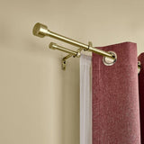 Argos Home extendable double brass curtain pole 120-210cm, imported from the UK