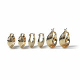 Argos Freedom Gold-tone Twist Medium Hoop Earrings (3 Pack)- Buy online at McGrocer