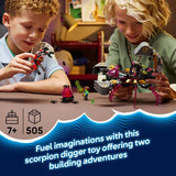 LEGO building set 2in1 Nightmare Scorpion Digger 505 pieces, UK version