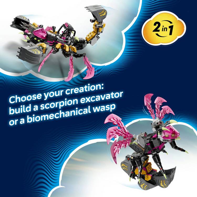 LEGO building set 2in1 Nightmare Scorpion Digger 505 pieces, UK version