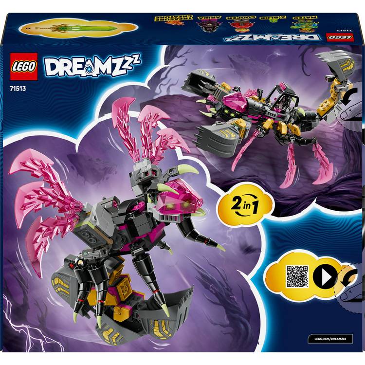 LEGO building set 2in1 Nightmare Scorpion Digger 505 pieces, UK version