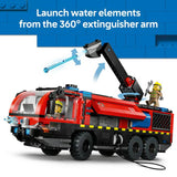 LEGO City Airport Fire Engine toy building set with minifigures - British product