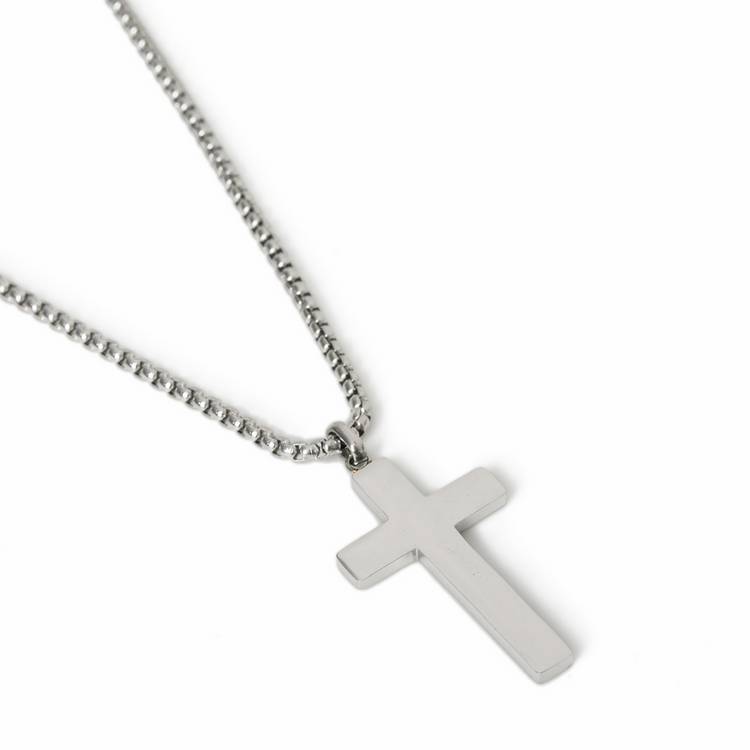 Uncommon Souls silver-tone cross pendant necklace, imported from the UK