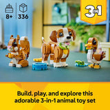 LEGO Creator 3in1 Playful Puppy Dog building toy 336 pieces, imported from the UK