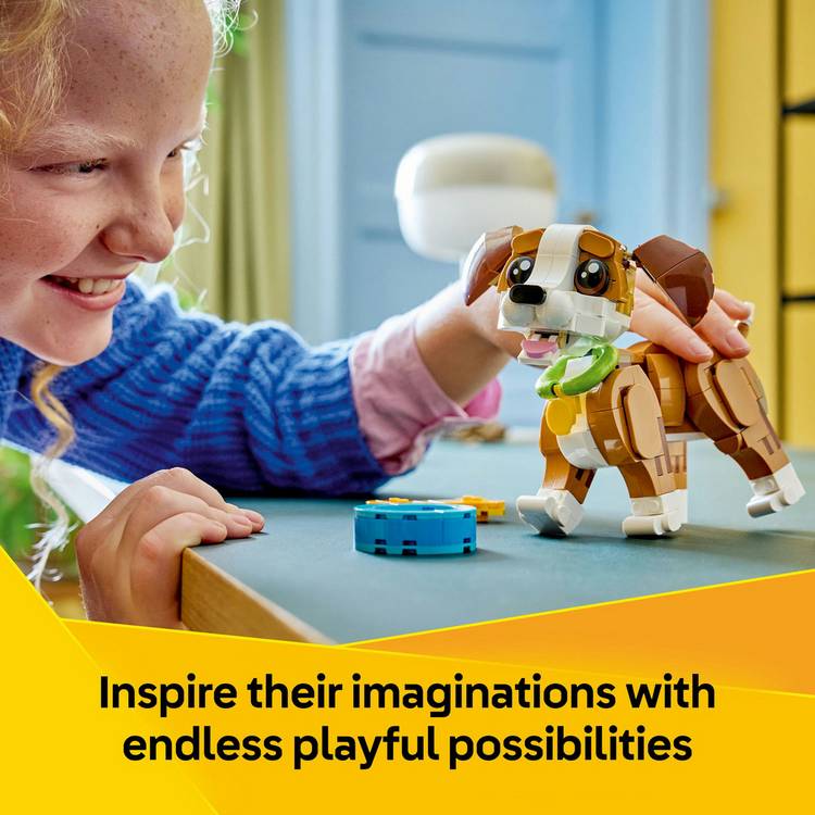 LEGO Creator 3in1 Playful Puppy Dog building toy 336 pieces, imported from the UK