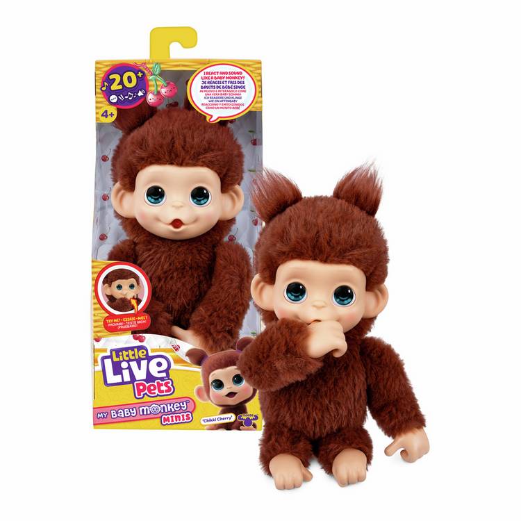 Little Live Pets Chikki Cherry monkey toy - British product