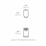 Simplehuman pet food bin white 25L - British product