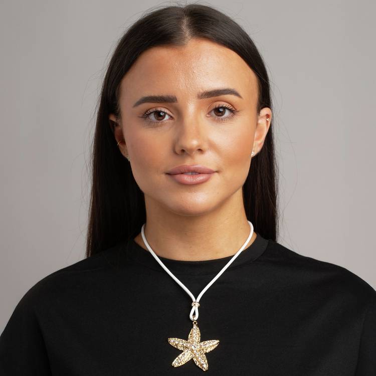 Revere starfish pendant necklace cord chain, UK version