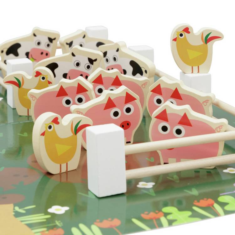 Chad Valley wooden farm 40 piece set, UK version