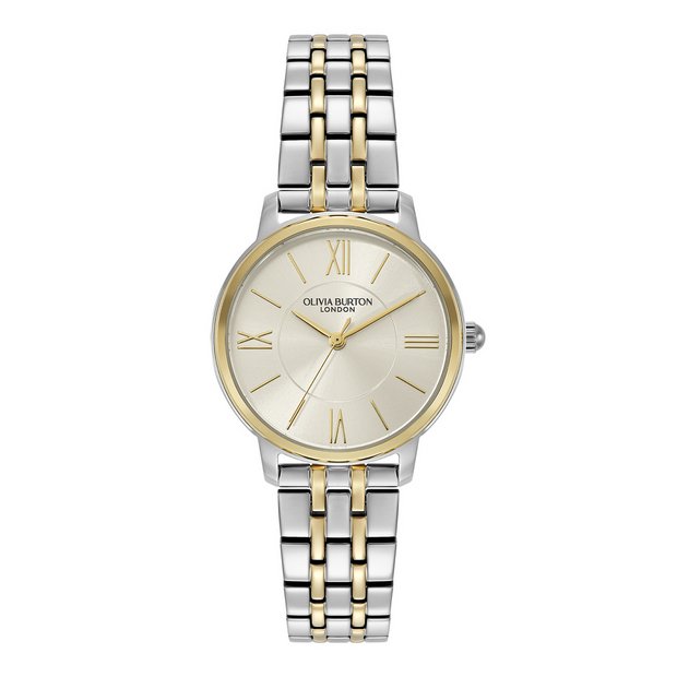 Olivia Burton two-tone bracelet watch 30mm, UK version