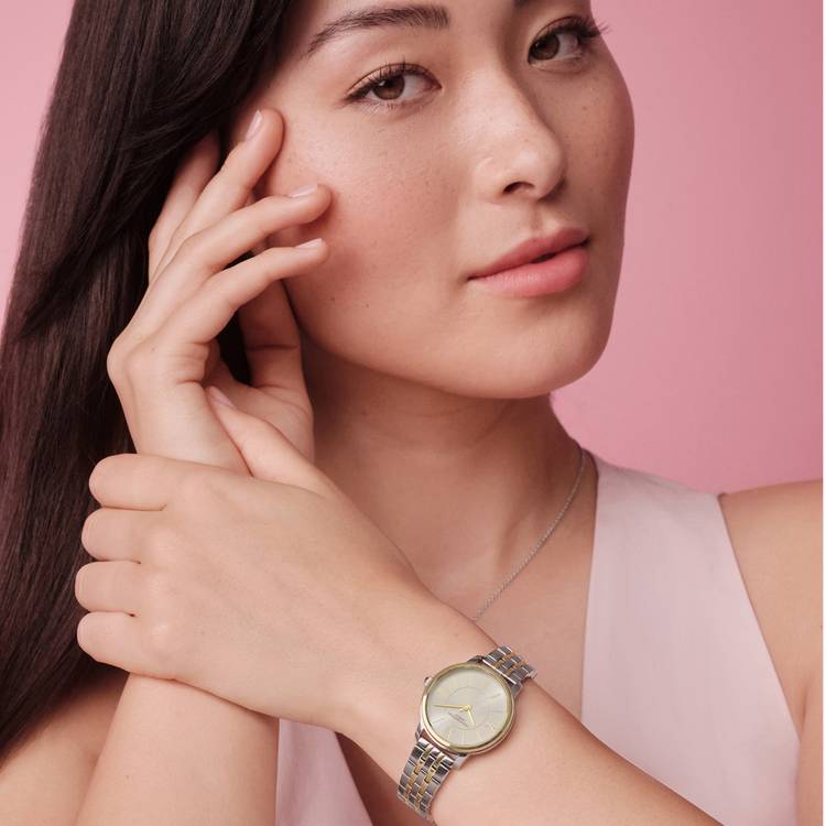 Olivia Burton two-tone bracelet watch 30mm, UK version
