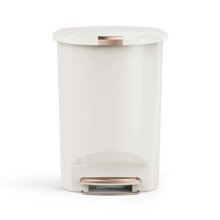 simplehuman pedal bin cream 50 litre - British product