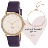 Argos Radley Blue Leather Strap Watch and Bracelet Set- Buy online at McGrocer