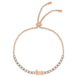 Radley rose gold watch and bracelet set with blue leather strap - British product