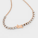 Radley rose gold watch and bracelet set with blue leather strap - British product