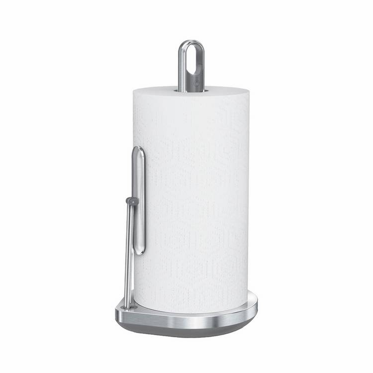 Simplehuman paper towel holder with spray pump stainless steel - British product