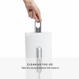 Simplehuman paper towel holder with spray pump stainless steel - British product
