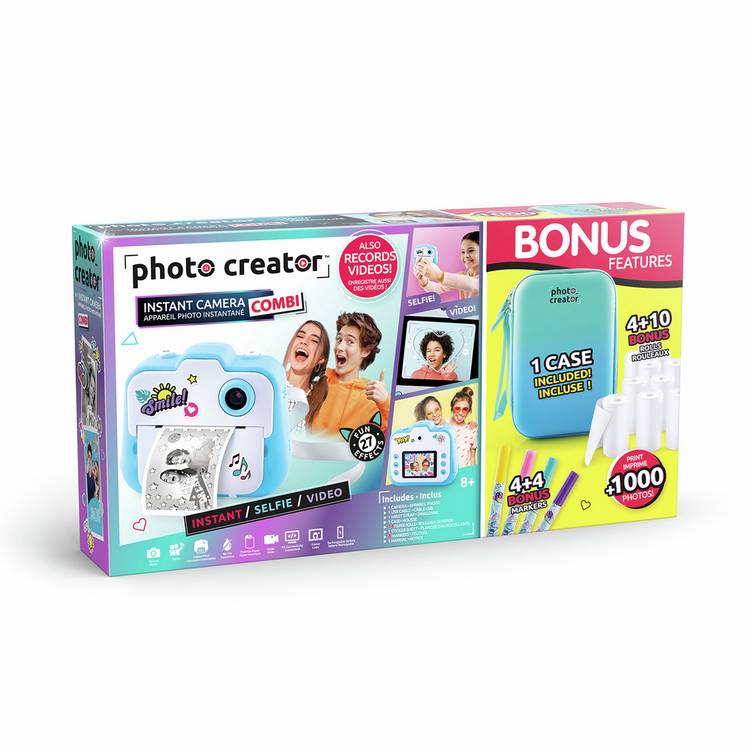 Photo Creator kids instant camera with printer and case - British product