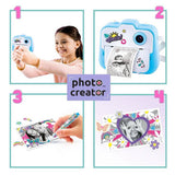 Photo Creator kids instant camera with printer and case - British product