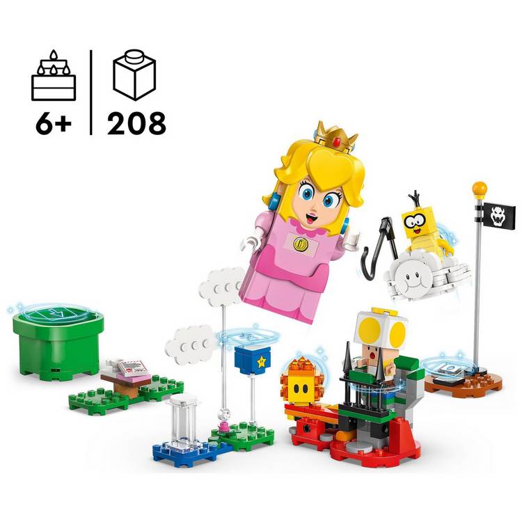 LEGO Super Mario interactive Peach playset 208 pieces, imported from the UK