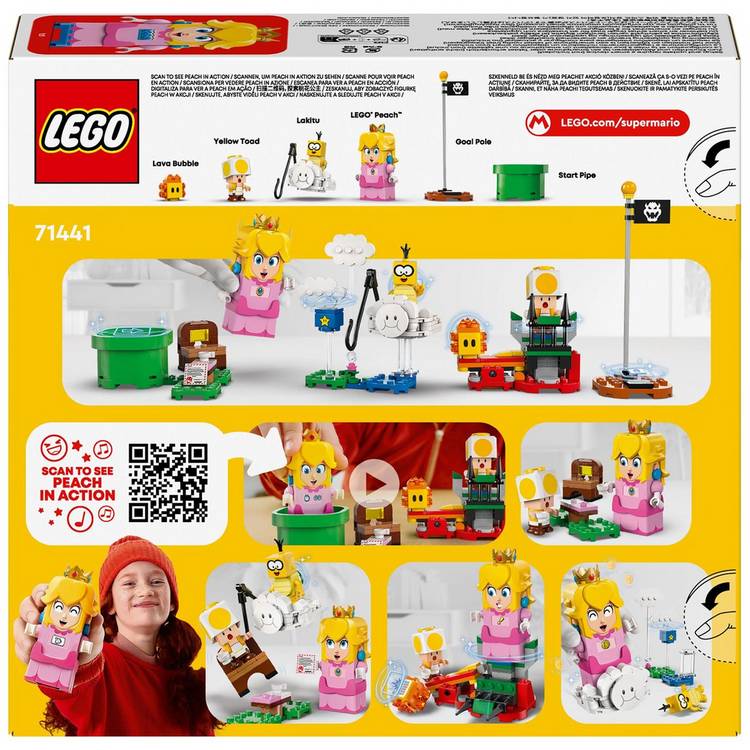 LEGO Super Mario interactive Peach playset 208 pieces, imported from the UK