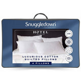 Argos Snuggledown Hotel Luxury Cotton Quilted Pillow 4 Pack- Buy online at McGrocer
