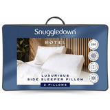 Snuggledown firm side sleeper pillow 2 pack L38x64cm - British product