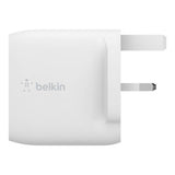 Belkin 24W dual USB-A wall charger white, imported from the UK