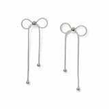 Argos Freedom Silver-tone Bow Drop Earrings- Buy online at McGrocer