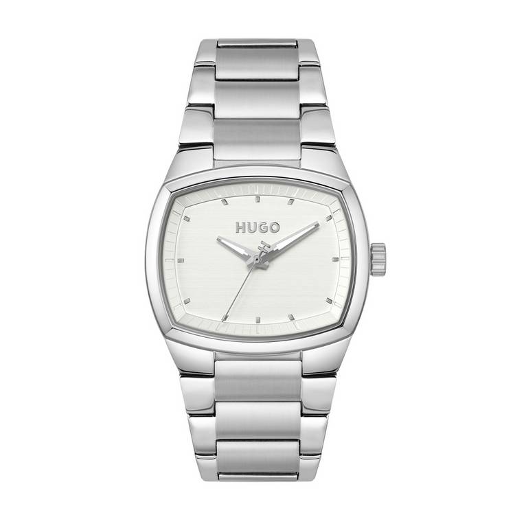 Hugo Telly retro stainless steel case bracelet watch, imported from the UK