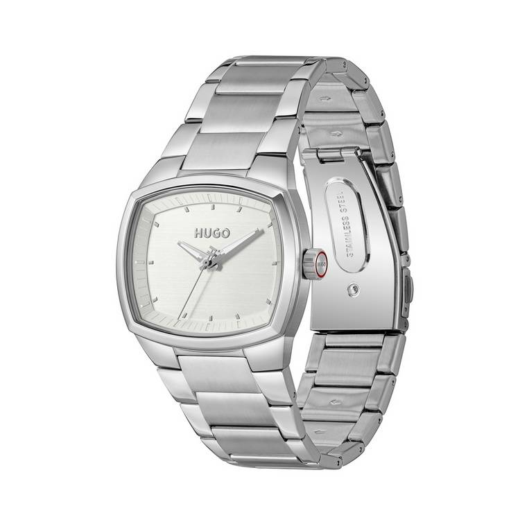 Hugo Telly retro stainless steel case bracelet watch, imported from the UK