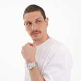Hugo Telly retro stainless steel case bracelet watch, imported from the UK