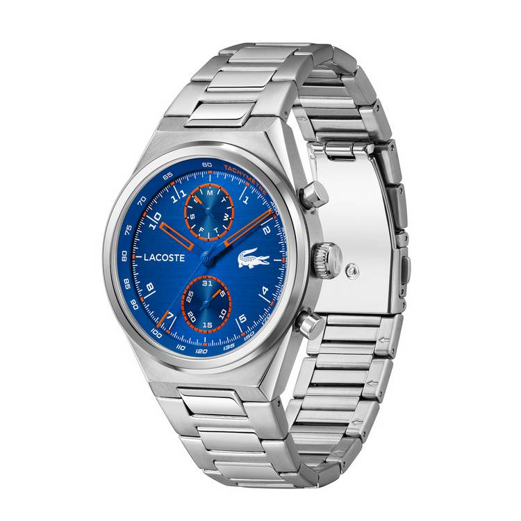 Lacoste blue dial watch 43mm stainless steel - British product
