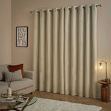 Furn Velvet Blackout Eyelet Curtains 117x183cm, imported from the UK