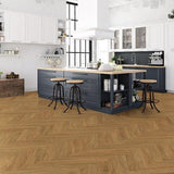 Kraus Weaveley Light Oak herringbone LVT floor tile 2.34m2 (British brand)